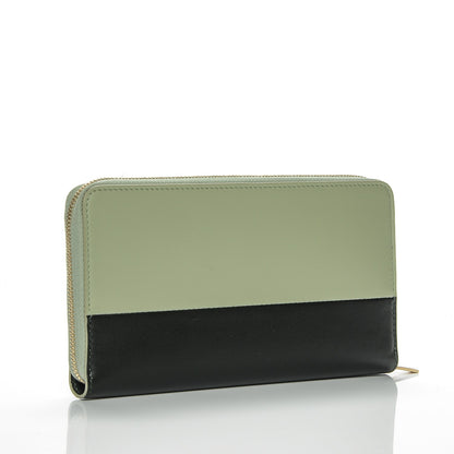 Celine Lambskin Large Zip Around Multifunction Wallet Pistachio 3 of 7