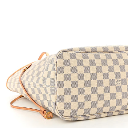 Louis Vuitton Damier Azur Neo Neverfull MM Rose Ballerine 9 of 10