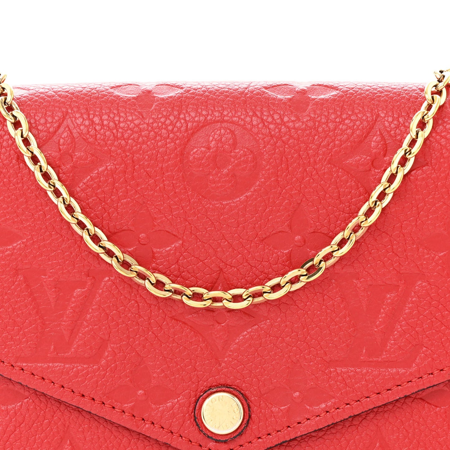 Empreinte Pochette Felicie Chain Wallet Cherry