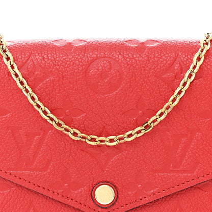 Louis Vuitton Empreinte Pochette Felicie Chain Wallet Cherry 11 of 14