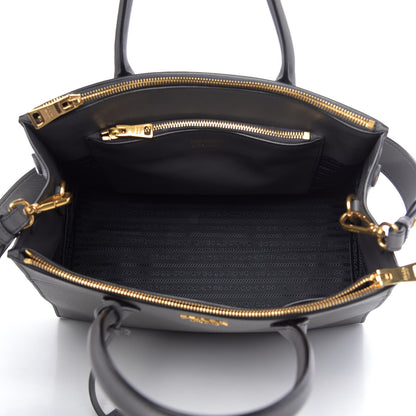 Prada Saffiano City Calfskin Medium Esplanade Tote Mercurio 6 of 10