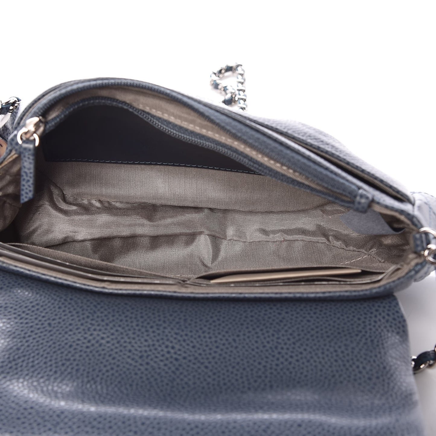 Caviar Half Moon Wallet On Chain WOC Blue