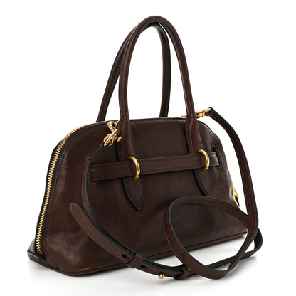 Miu Miu Nappa Aviator Regular Aventure Bag Briarwood 3 of 9