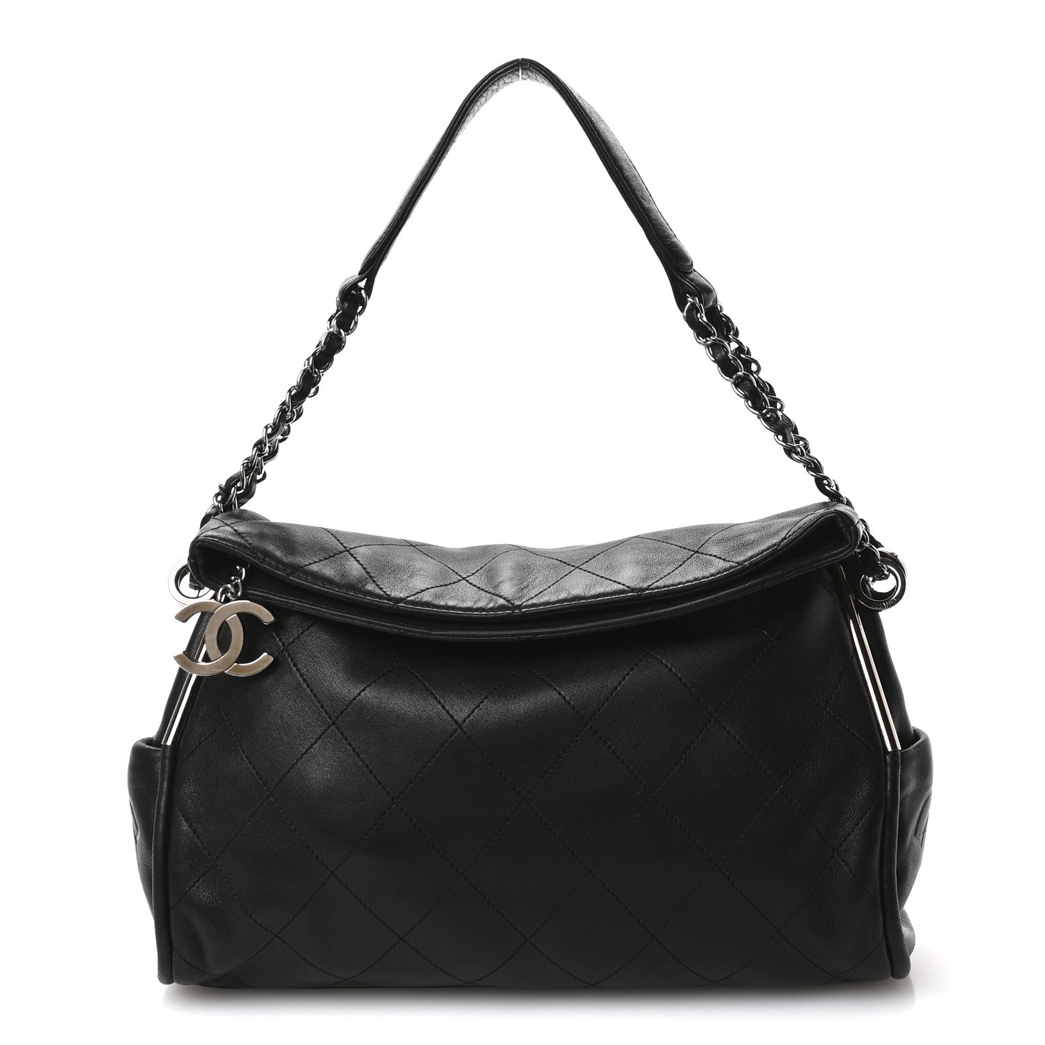 Chanel Lambskin Stitched Medium Ultimate Soft Tote Black 1 of 13