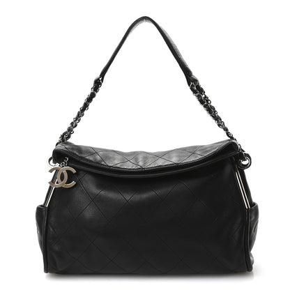 Chanel Lambskin Stitched Medium Ultimate Soft Tote Black 1 of 13