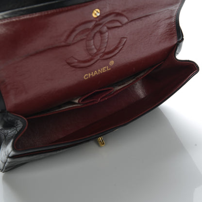 Chanel Lambskin Quilted Medium Double Flap Black 5 of 12