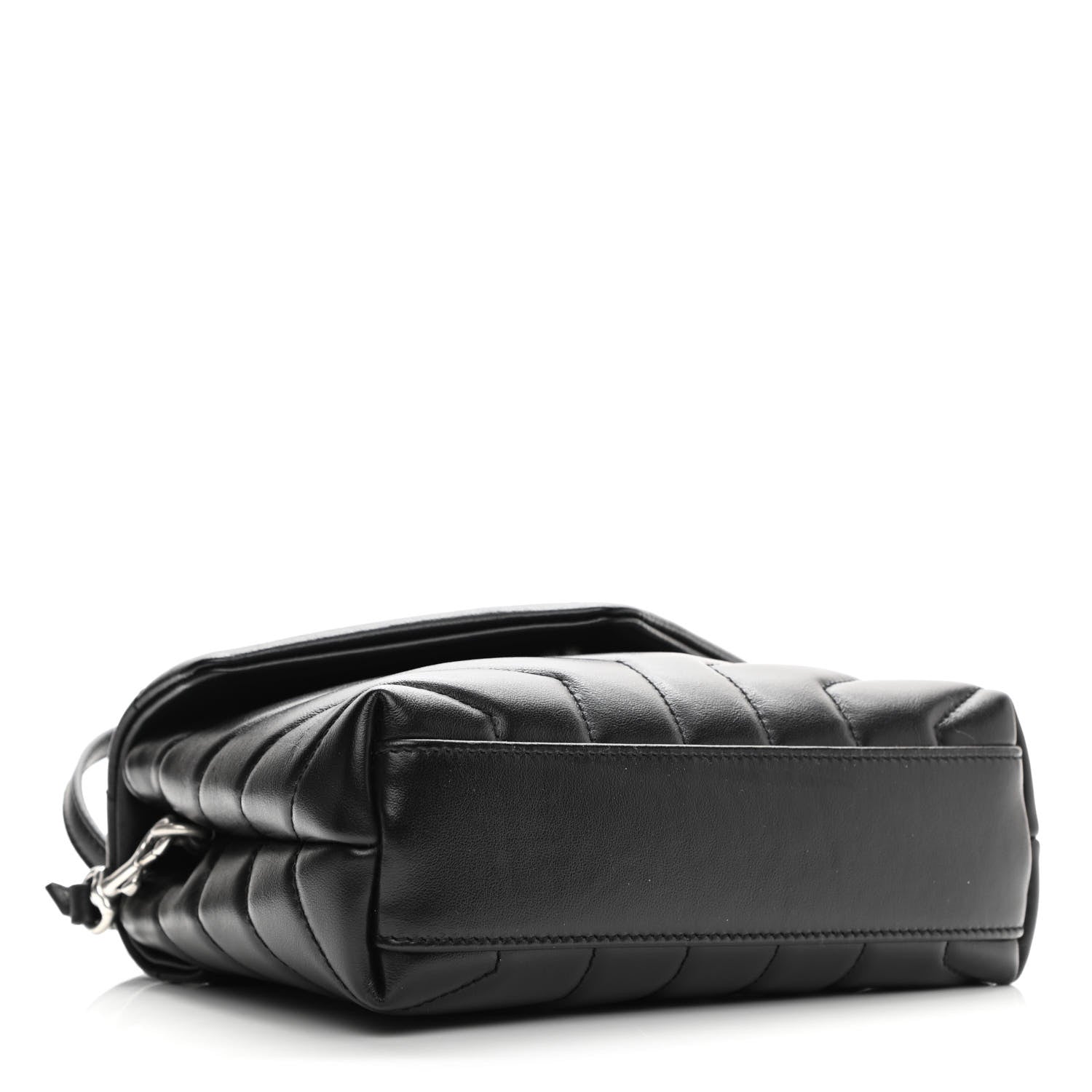 Saint Laurent Calfskin Y Quilted Monogram Toy Loulou Crossbody Bag Black 4 of 11