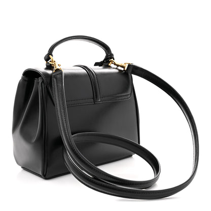 Celine Satinated Calfskin Small 16 Top Handle Bag Black 3 of 10
