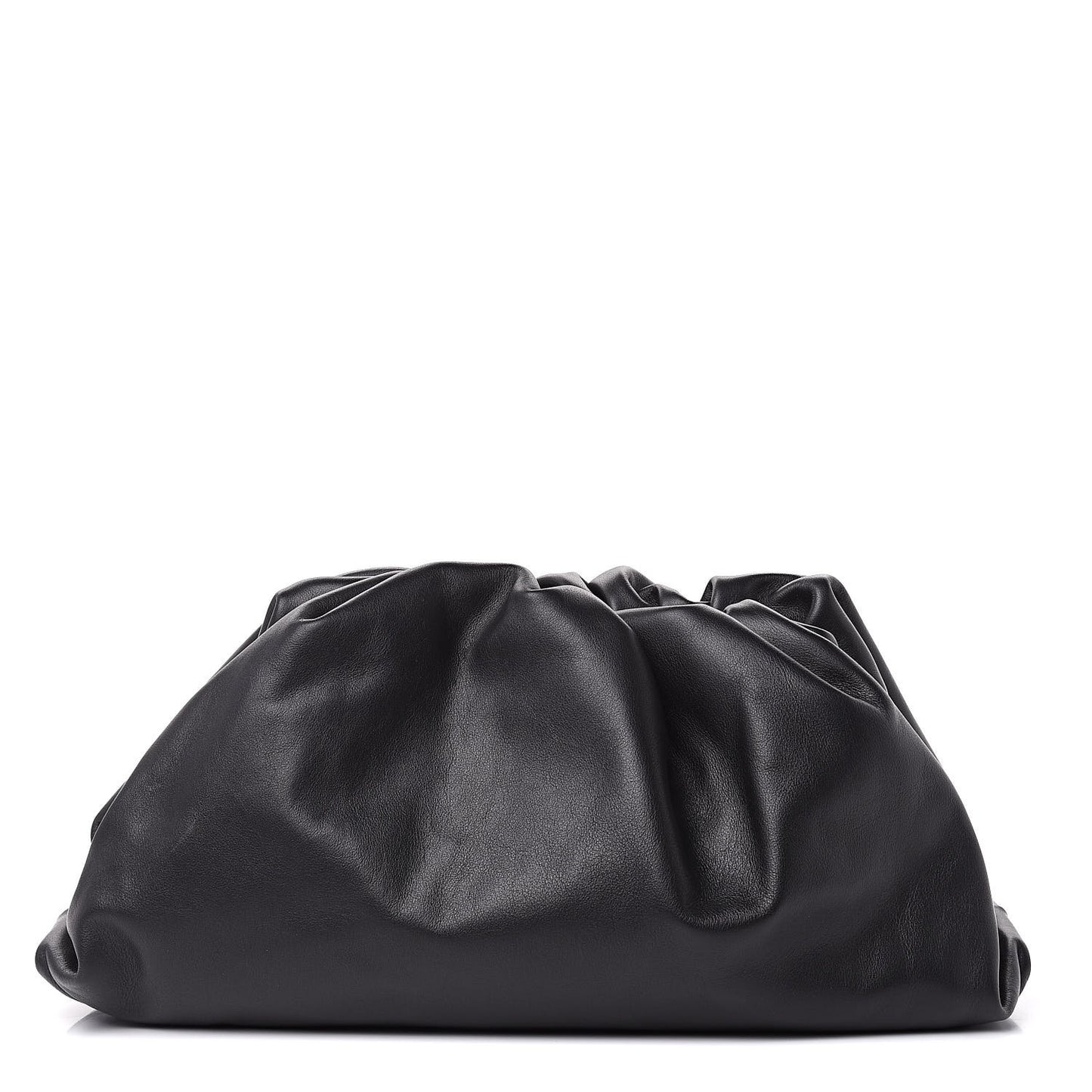 Smooth Butter Calf The Pouch Oversized Clutch Black