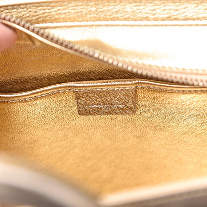 Celine Laminated Lambskin Nano Luggage Gold 6 of 11