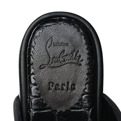 Christian Louboutin Velvet Womens Coolito Loafer Mules 38 Black 7 of 8