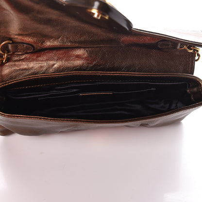 Gucci Metallic Calfskin Babouska Clutch Bronze 5 of 10