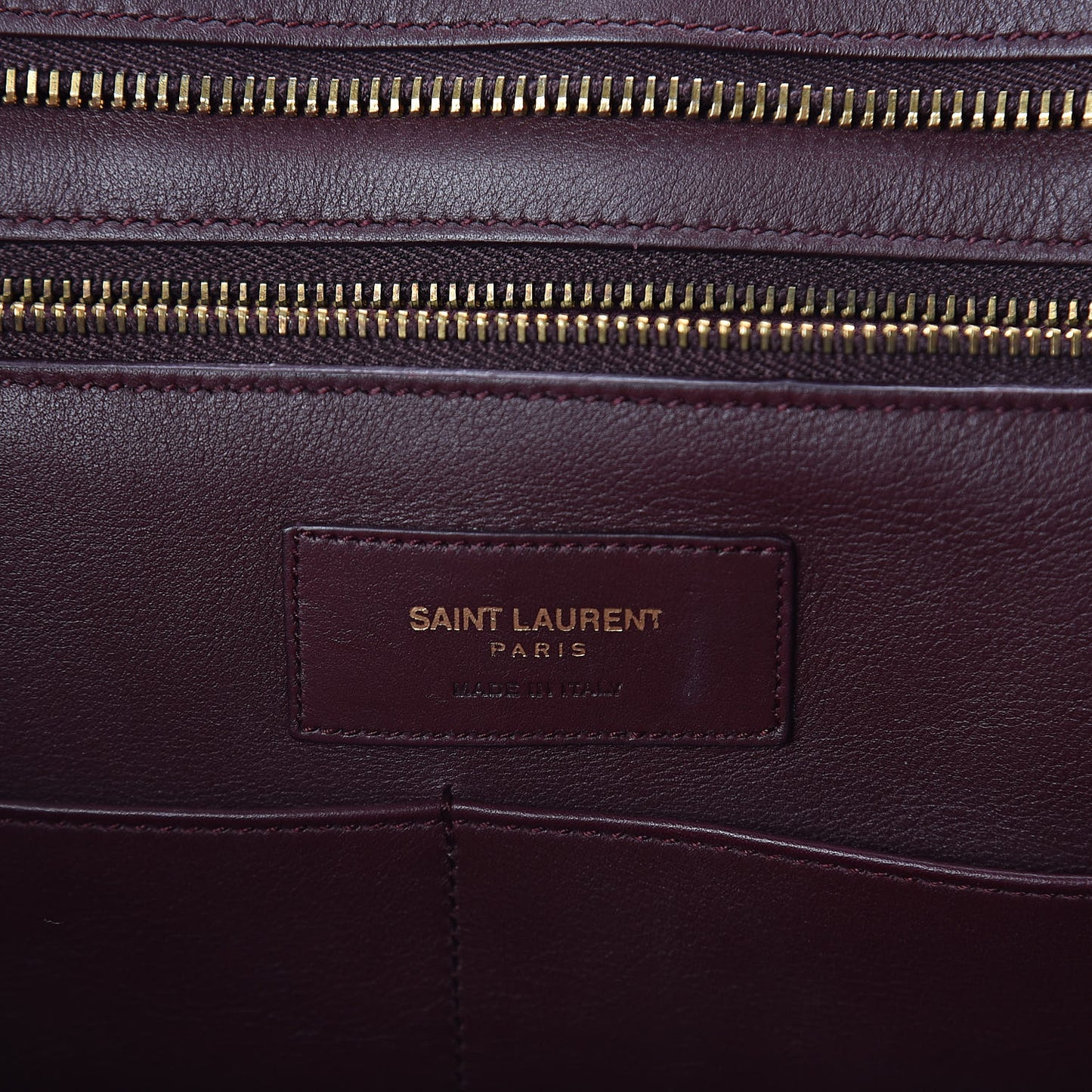 Calfskin Medium Classic Y Cabas Bordeaux
