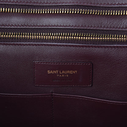 Saint Laurent Calfskin Medium Classic Y Cabas Bordeaux 6 of 9