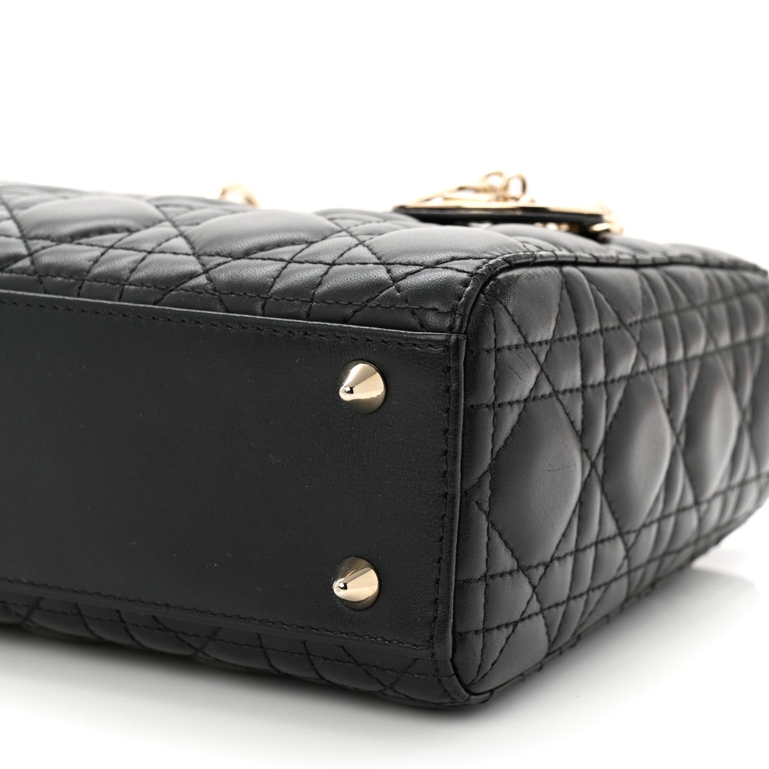 Christian Dior Lambskin Cannage Small My ABCDior Lady Dior Black 10 of 12