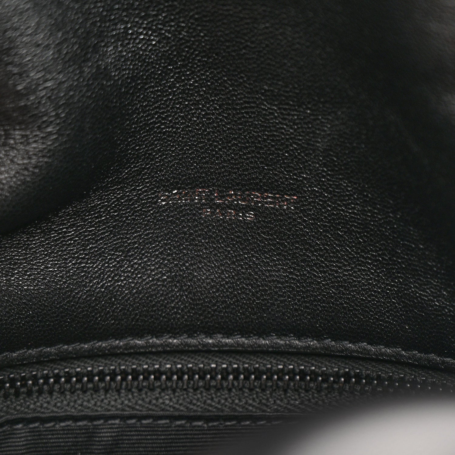 Saint Laurent Lambskin Quilted Monogram Monochrome Medium Loulou Puffer Chain Satchel Black 6 of 11