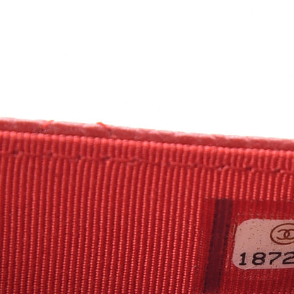 Chanel Caviar Quilted Wallet on Chain WOC Red 8 of 9