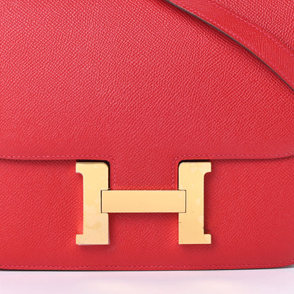 Hermes Epsom Constance 24 Rouge Casaque 9 of 14