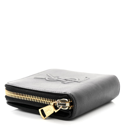 Saint Laurent Goatskin Compact Wallet Black 4 of 10