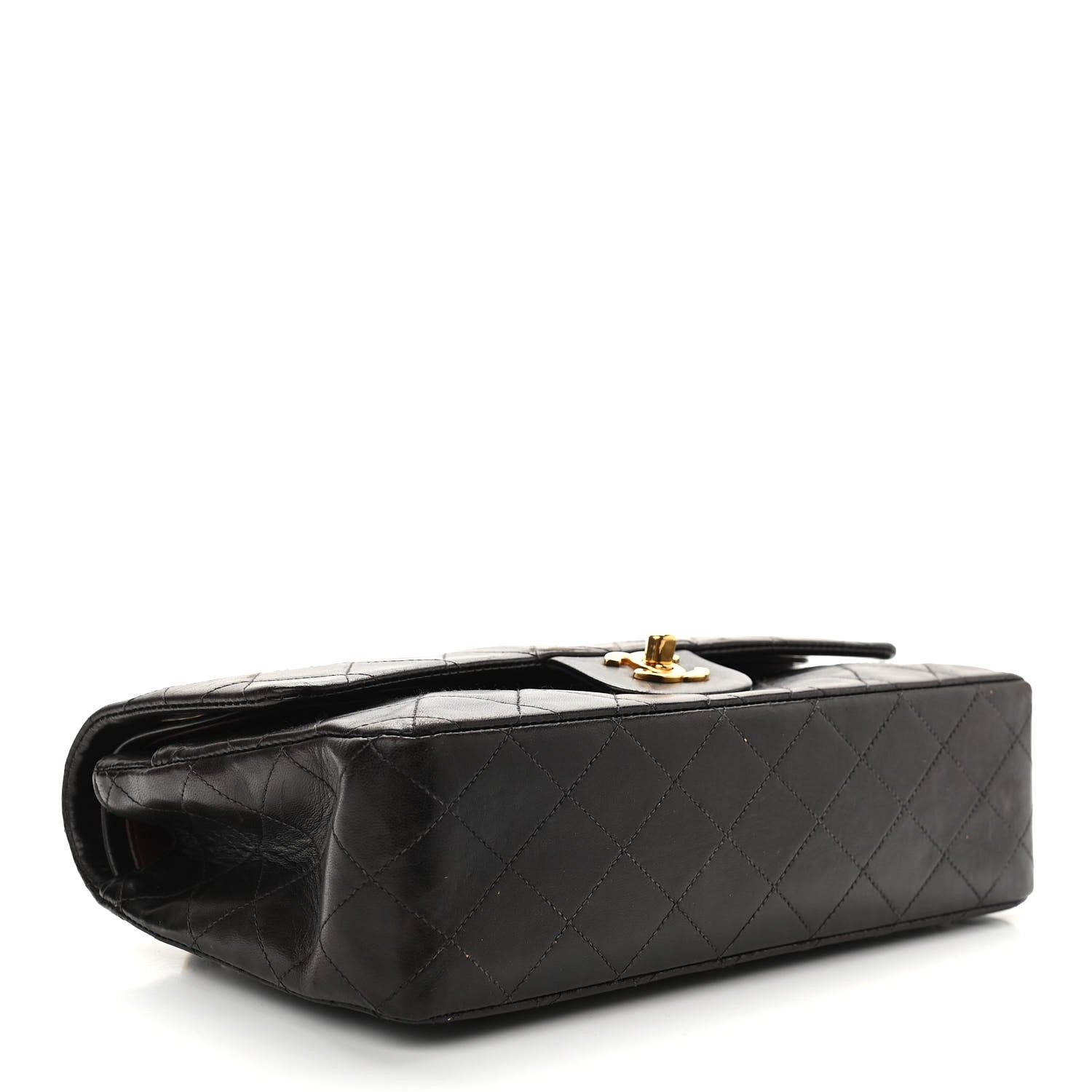 Chanel Lambskin Quilted Medium Double Flap Black 4 of 10