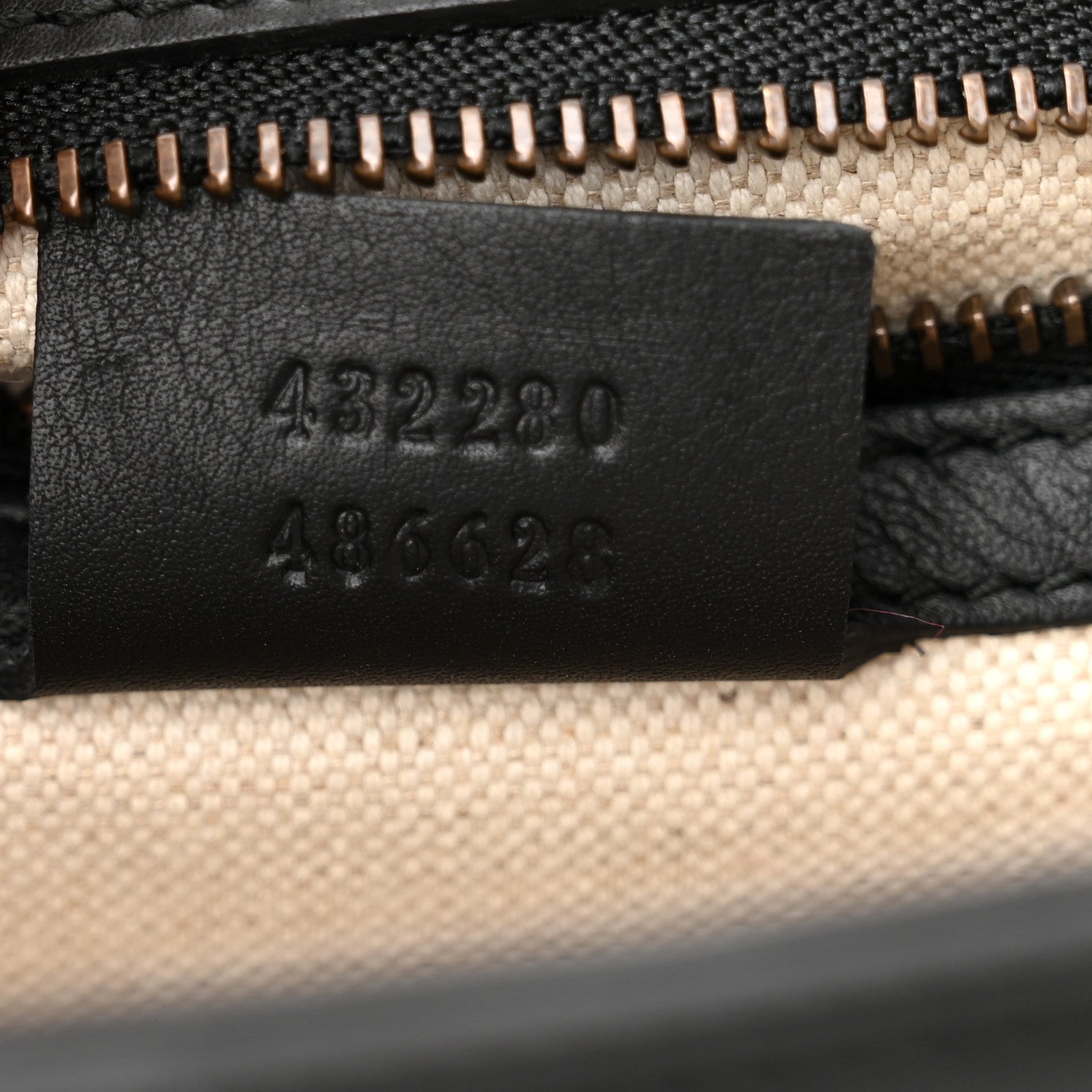 Gucci Calfskin Web Medium Peony Chain Shoulder Bag Black 7 of 12