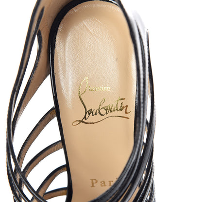 Christian Louboutin Patent Disqueen 120 Pumps 36 Black 6 of 8