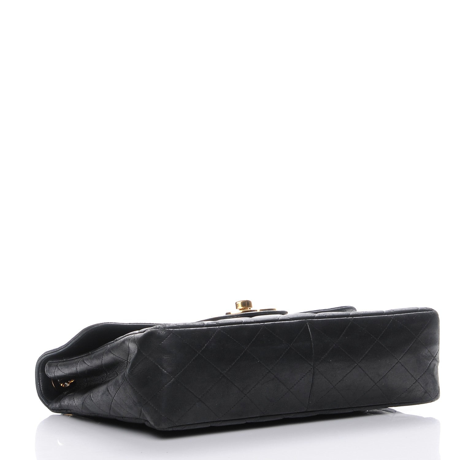 Chanel Lambskin Quilted Jumbo Single Flap Black 4 of 8
