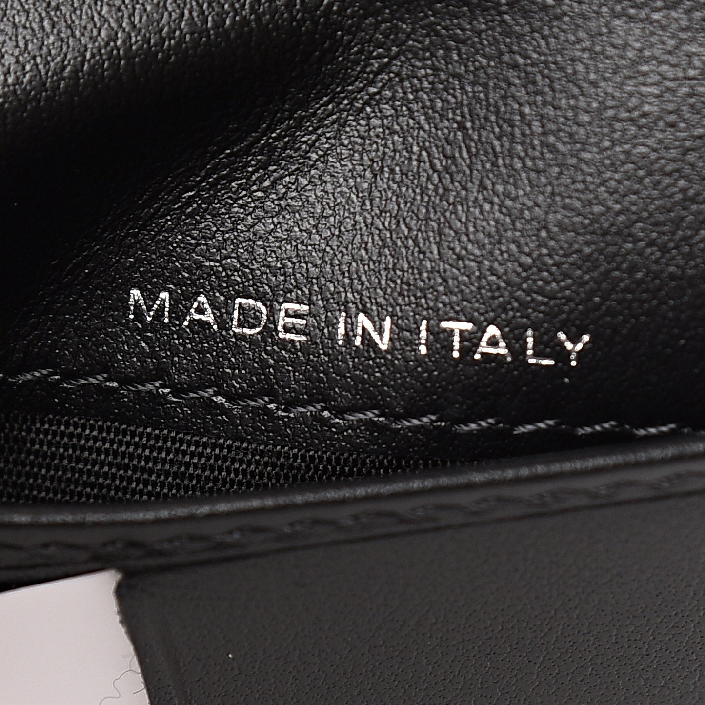 Calfskin Quilted Mens Small Pour Monsieur Wallet Black