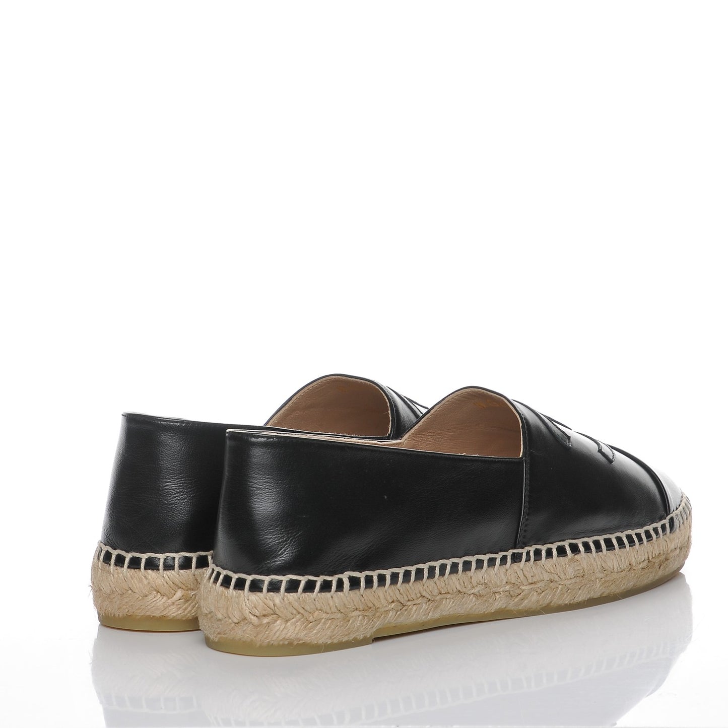 Lambskin CC Espadrilles 41 Black