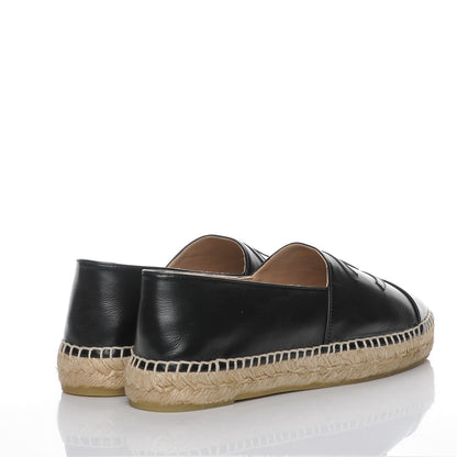 Chanel Lambskin CC Espadrilles 41 Black 4 of 10