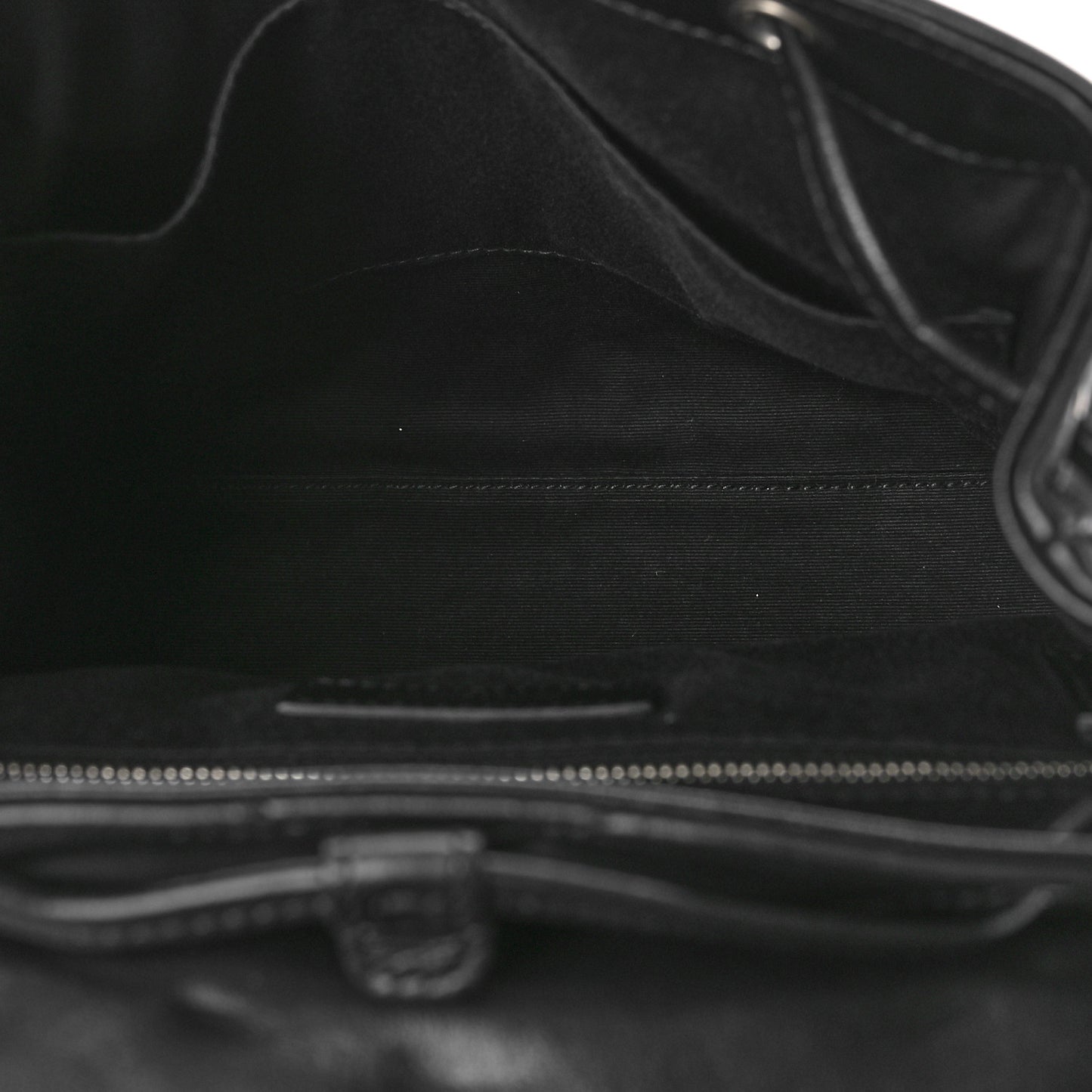 Calfskin Y Quilted Monogram Small Loulou Backpack Black