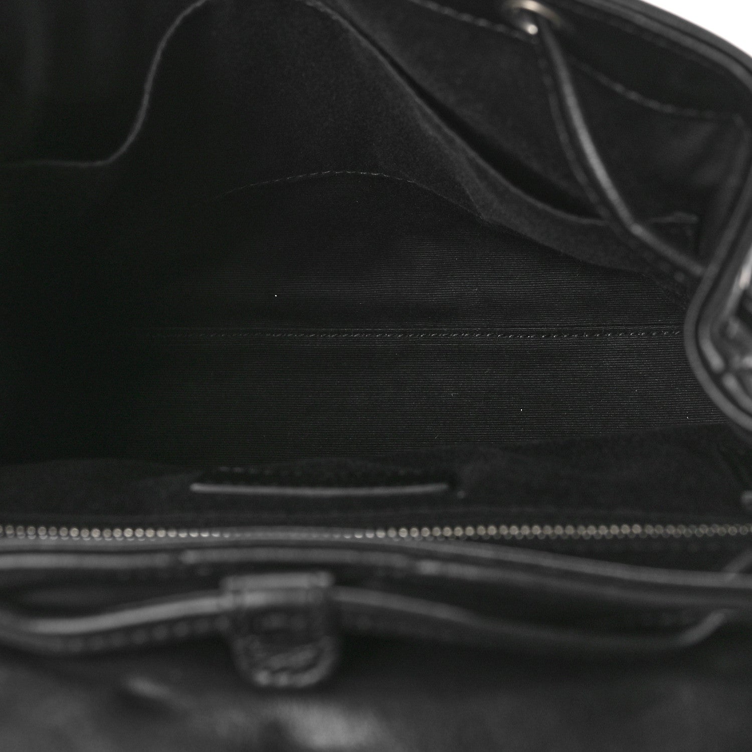 Saint Laurent Calfskin Y Quilted Monogram Small Loulou Backpack Black 5 of 8