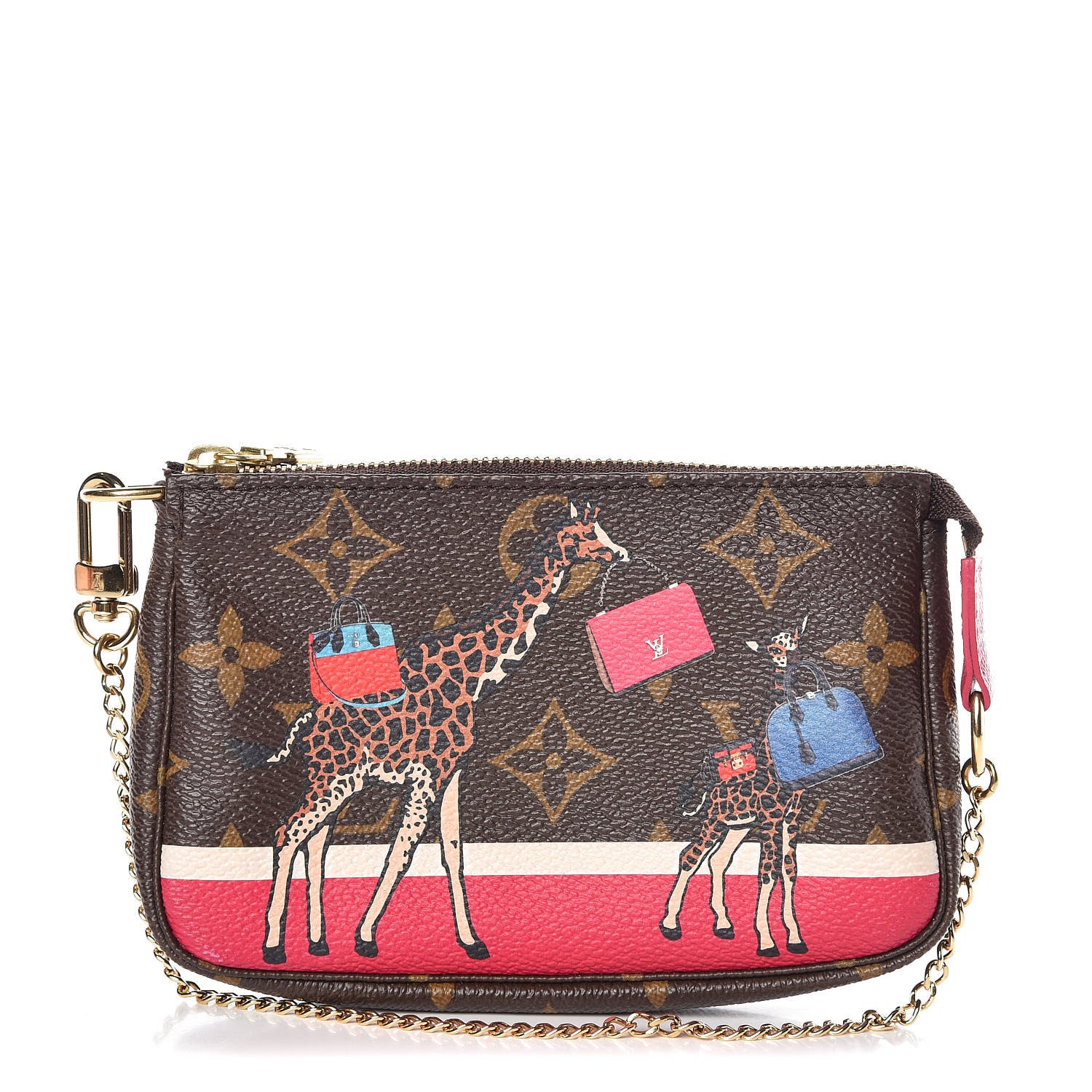 Louis Vuitton Monogram 2017 Christmas Animation Mini Pochette Accessories 1 of 10