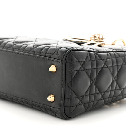Christian Dior Lambskin Cannage Small Lucky Badges My Lady Dior Black 10 of 10