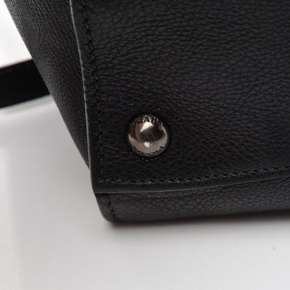 Prada Glace Calf Small Twin Pocket Tote Black 22 of 25