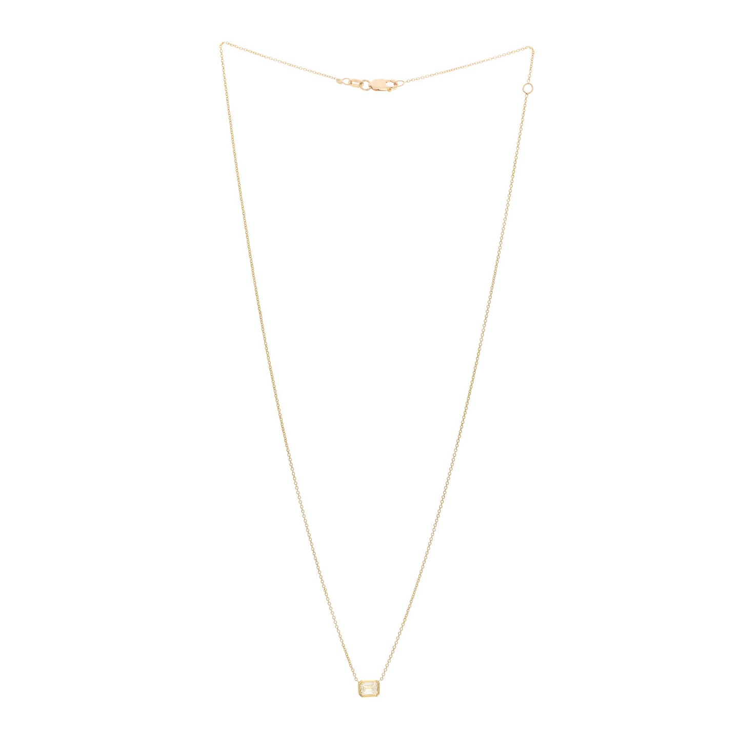 18K Yellow Gold Diamond .35ct Diamonds By The Inch Necklace
