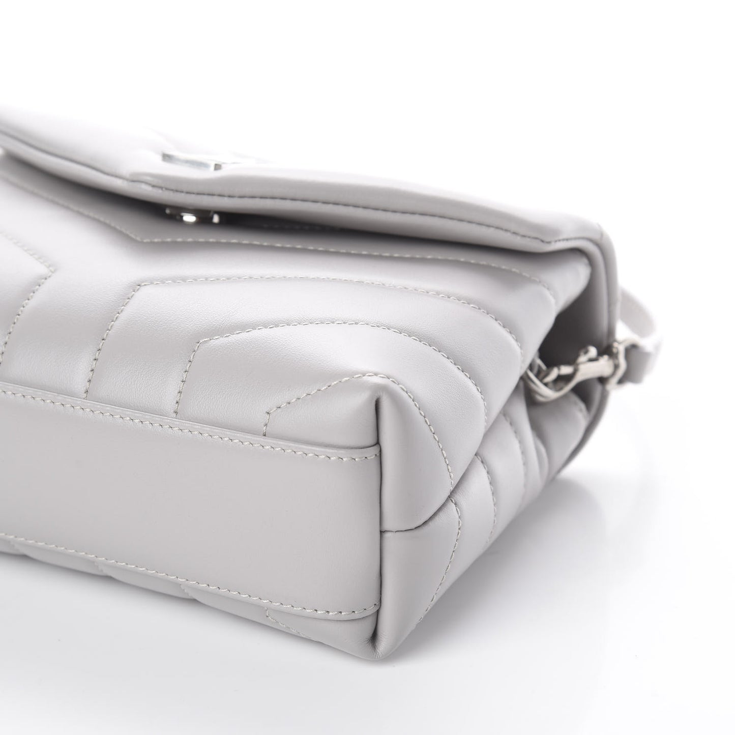 Calfskin Y Quilted Monogram Toy Loulou Satchel Granite