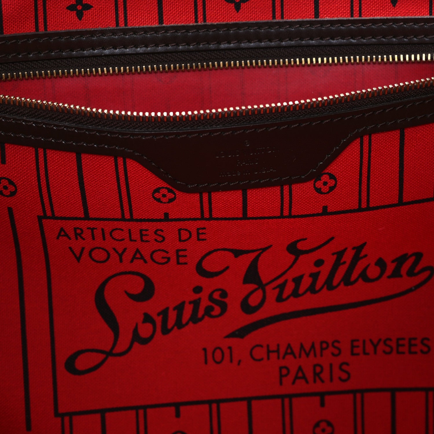 Louis Vuitton Damier Ebene Neverfull GM 6 of 12
