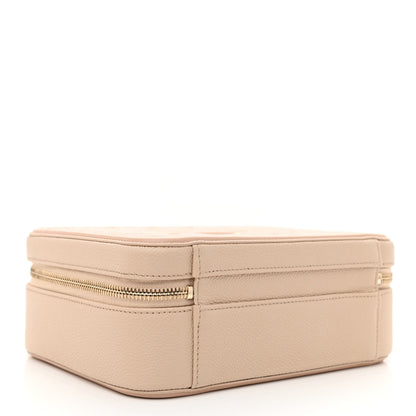 Chanel Caviar Quilted Medium CC Filigree Vanity Case Beige 4 of 10