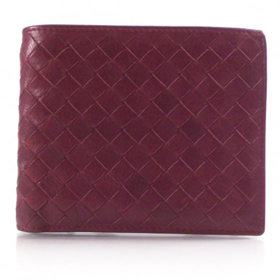 Bottega Veneta Woven Leather Wallet Red 1 of 8