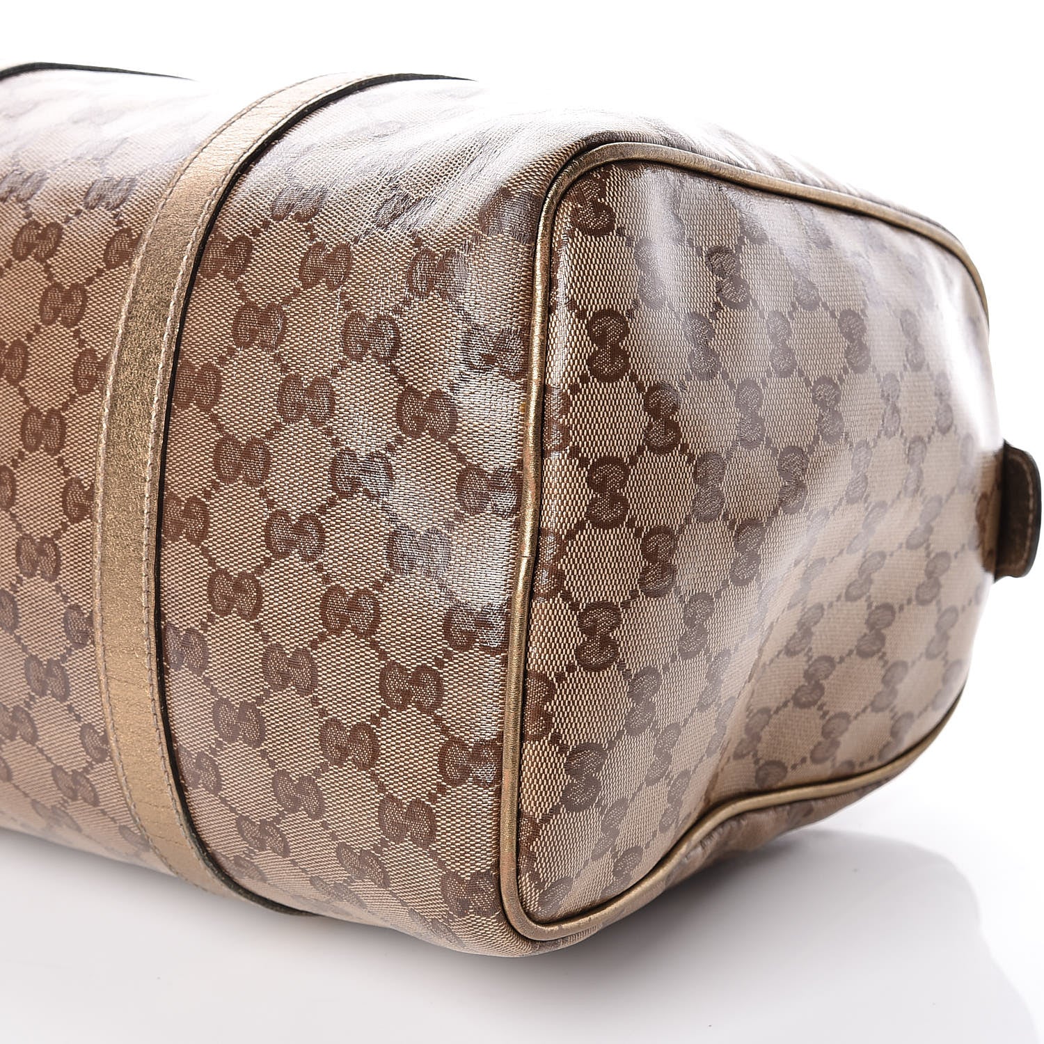 Gucci Crystal Monogram Medium Joy Boston Gold 15 of 26
