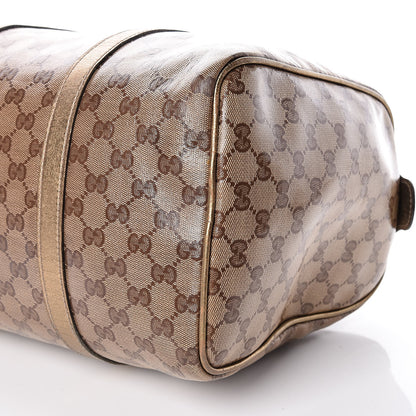 Gucci Crystal Monogram Medium Joy Boston Gold 15 of 26