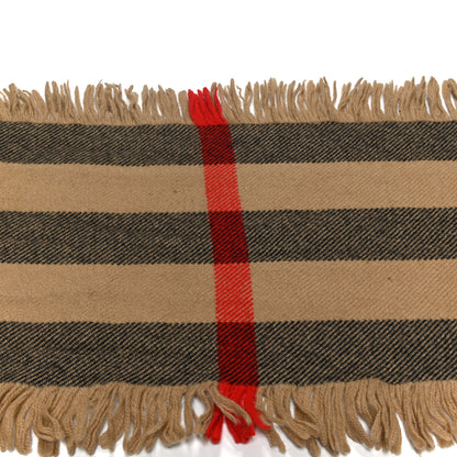 Burberry Wool Check Happy Fringe Scarf Beige 6 of 7