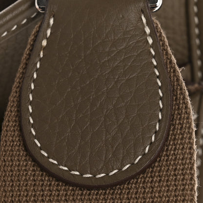 Hermes Taurillon Clemence Evelyne III PM Etoupe 12 of 13