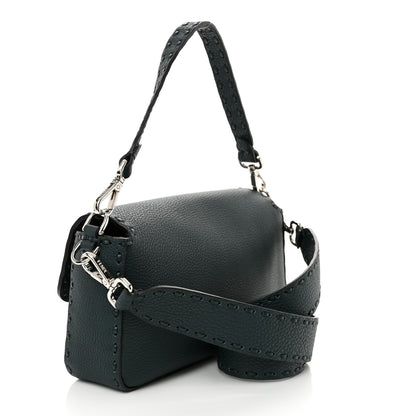 Fendi Cuoio Roma Sellerissima Nappa Sintetica Tape Stitch Baguette Amazzonia 3 of 9