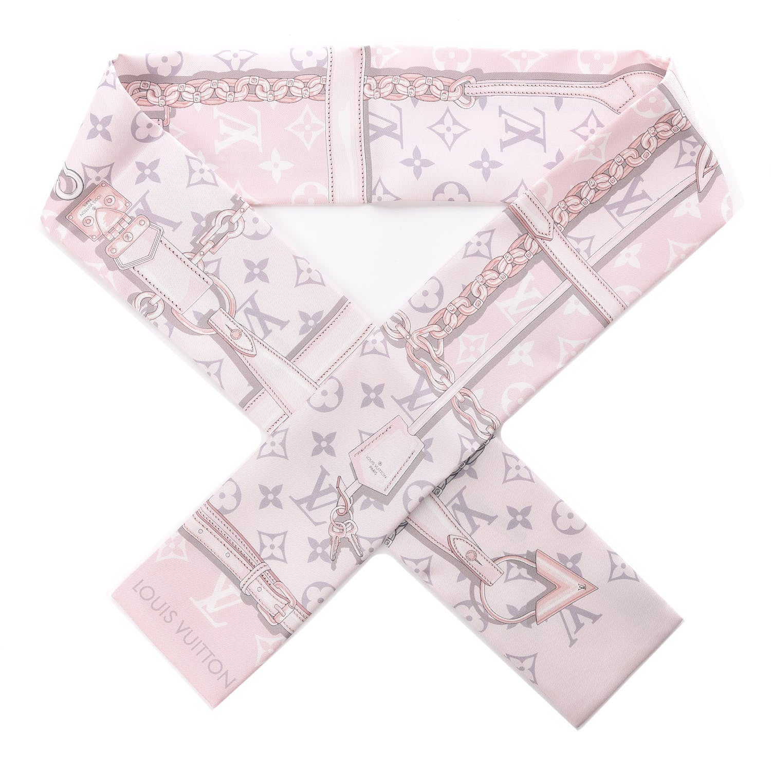 Louis Vuitton Silk Monogram Confidential Bandeau Light Pink 1 of 4