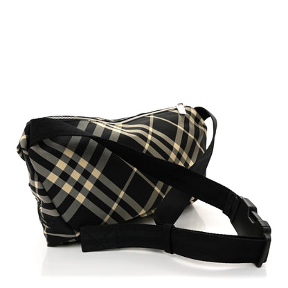 Burberry Canvas Check Essential Belt Bag Black Calico 3 of 9