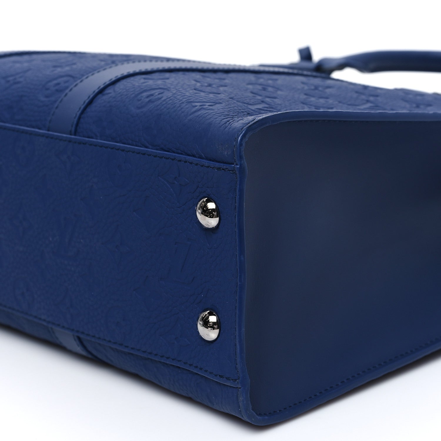 Louis Vuitton Taurillon Monogram Sac Plat 24H Sapphire 9 of 12