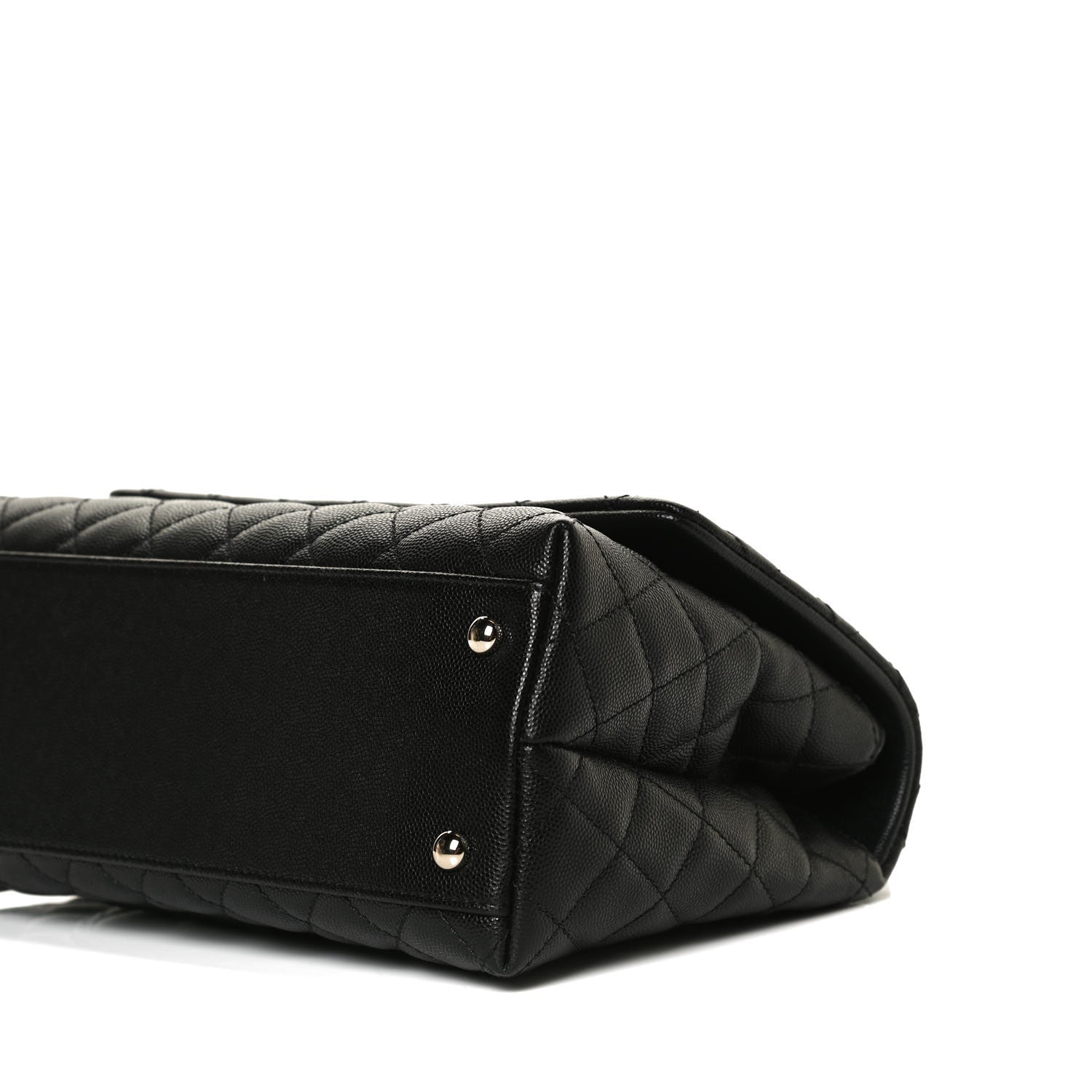 Chanel Caviar Quilted Small Coco Handle Flap Black 11 of 12