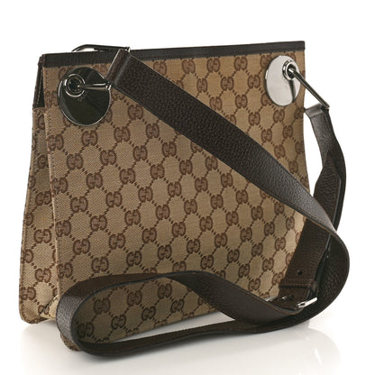 Gucci Monogram Eclipse Messenger Bag Dark Brown 3 of 10